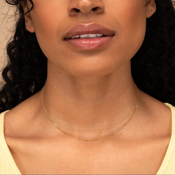 Mejuri Jewelry - Mejuri layered spheres chain necklace